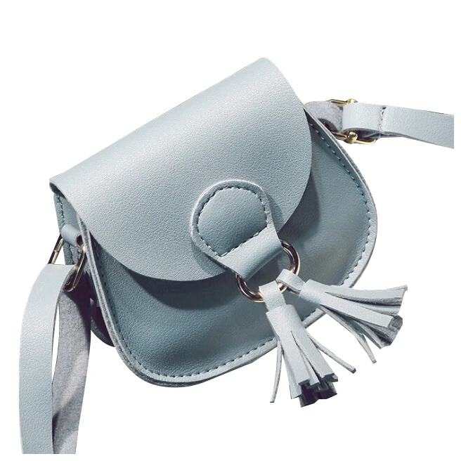 DCOS 1 PU leather Woman mini cute tassel shoulder bag on the wide 10cm width 12cm height 10cm