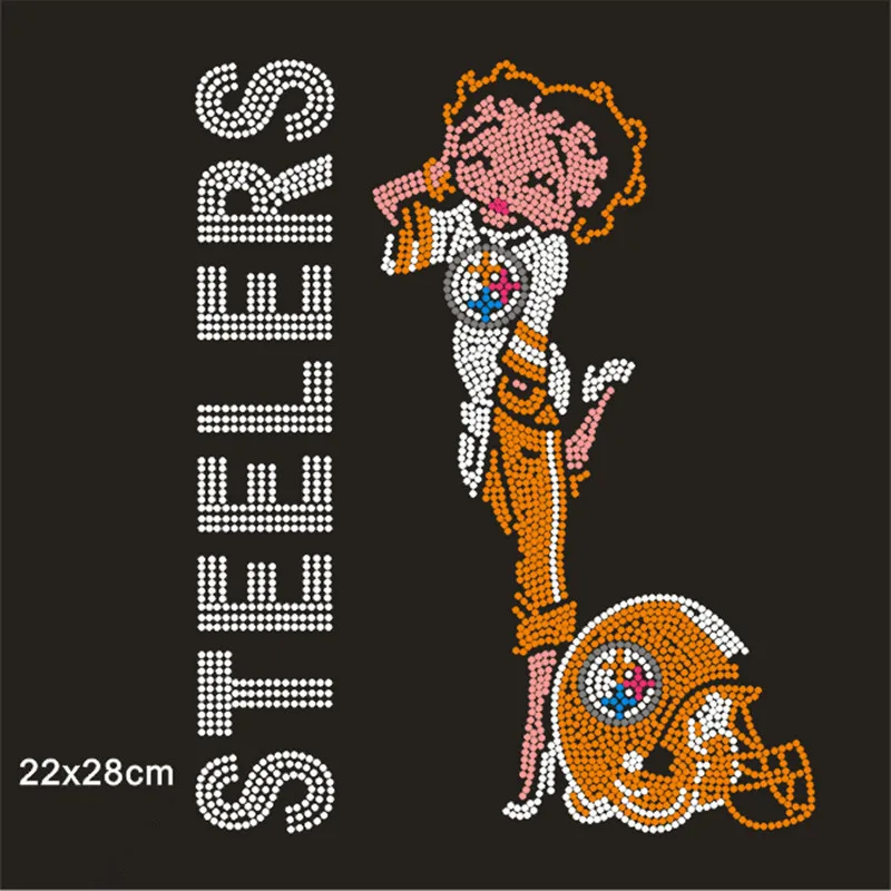 

Rhinestone Transfer Patterns Motif Rhinestones Hot-Fix Rhinestone Patches For T-Shirt Custom Clothes Applique Crafts Accessories