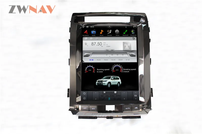 Cheap ZWNVA Tesla Style IPS Screen For TOYOTA LAND CRUISER LC200 2008-2015 Android 6.0 RAM 2GB ROM 64GB Car GPS Navigation Haedunit 10