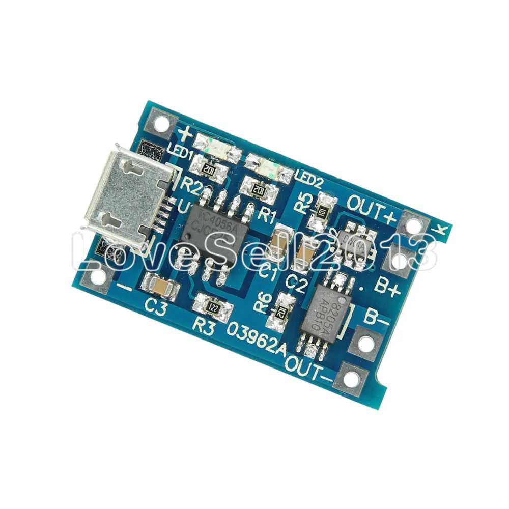 Автоматическая защита! 5 шт. Micro USB в 1 а 18650 TP4056 модуль зарядного устройства