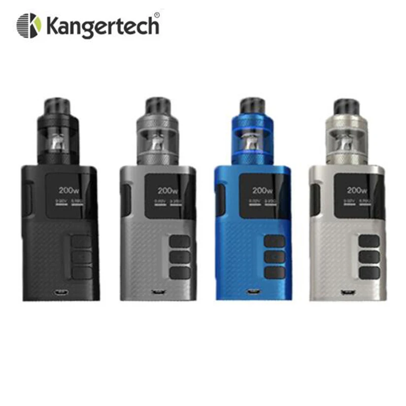 

Original Kanger Ripple Kit 200W Ripple Box MOD 3.5ml Ripple Tank with NR Mesh coil fit Dual 18650 Batteries