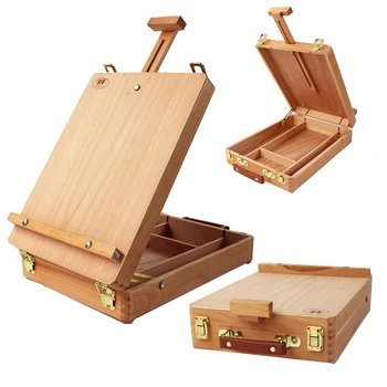 

Portable Drawing Table Paint Box Wooden Easel Box For Paintings Oil Painting Box Easel SKU50621234