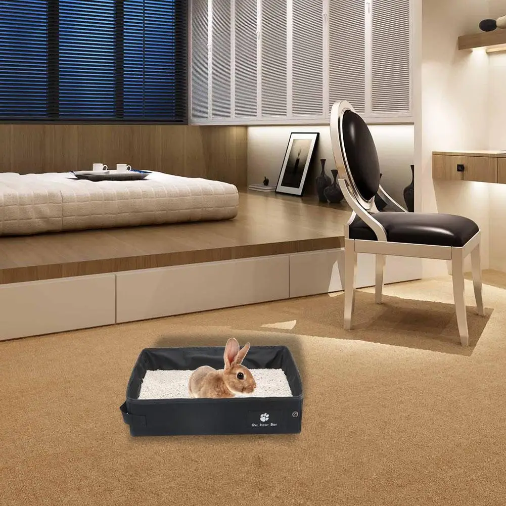 High-grade Cat Litter Box Folding Waterproof Cat Litter Carrier box Cat Toilet Outdoor Cat Litter Box