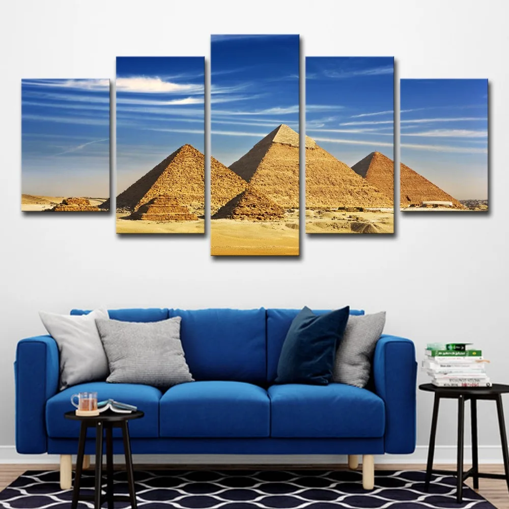 5P0200 3Panel The Pyramids Of Egypt Picture Modern Abstract Painting Painting For Living Room Decor print On Canvas (Unframed)  (5)