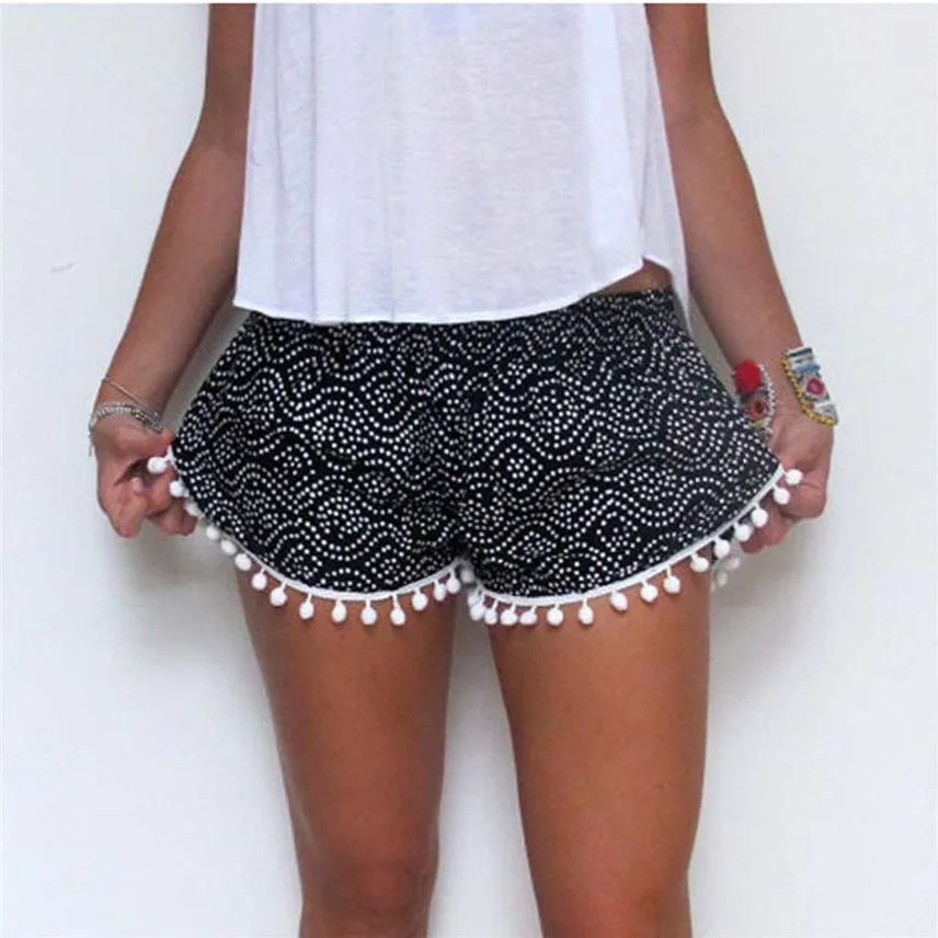 

2019 Women Print Beach Boardshorts Quick Dry Swimwear Bottom Workout Shorts Y*