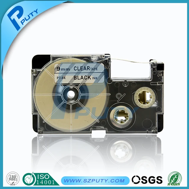 Special Price Compatible Casio Tape cartridge XR-9X 9mm Black on Clear for KL-60, KL-780, KL-120