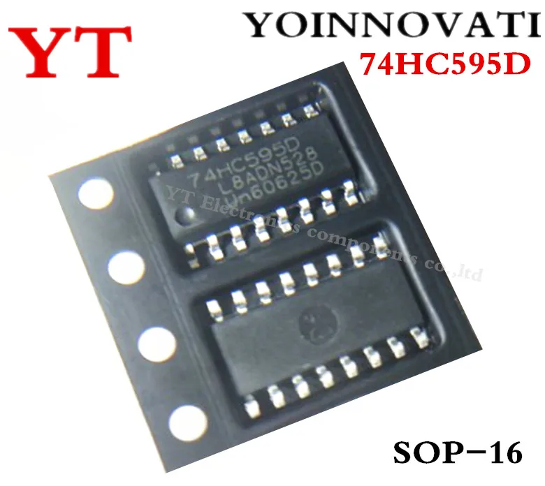 500 шт./лот 74HC595D 74HC595 HC595D 8BIT IC 16-SOIC лучшее качество. | Электронные компоненты и