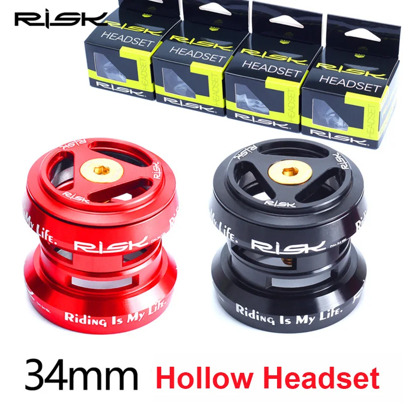2020 RISK 34mm Fixed Gear Bike External Headset Ultralight Hollow