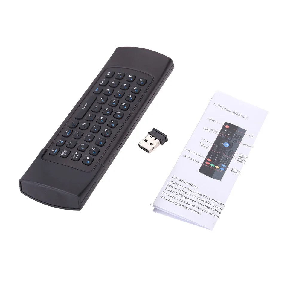 2 4G пульт дистанционного управления Air Mouse беспроводная клавиатура для XBMC Android Mini PC