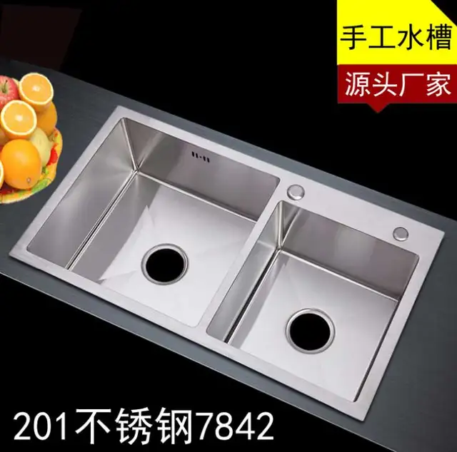 Itas9914 Kitchen Sinks Stainless Steel Double Bowl Above Counter Itas9914 Kitchen Sinks Stainless Steel Double Bowl Above Counter Undermount Wash Basin Hand Sink Size