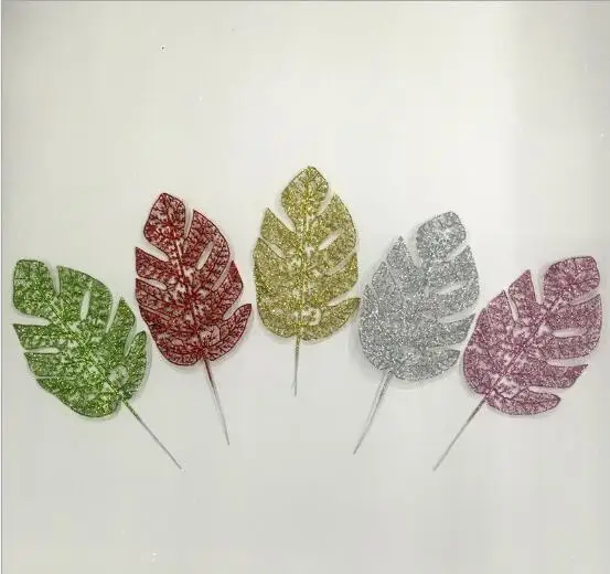 10 шт. рождественские искусственные листья моделирование виноградные листья рождественские украшения - Цвет: Turtle leaf