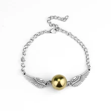 Квиддич шар Золотой снитч Карманный браслет Ангелы Крылья браслет Прямая поставка