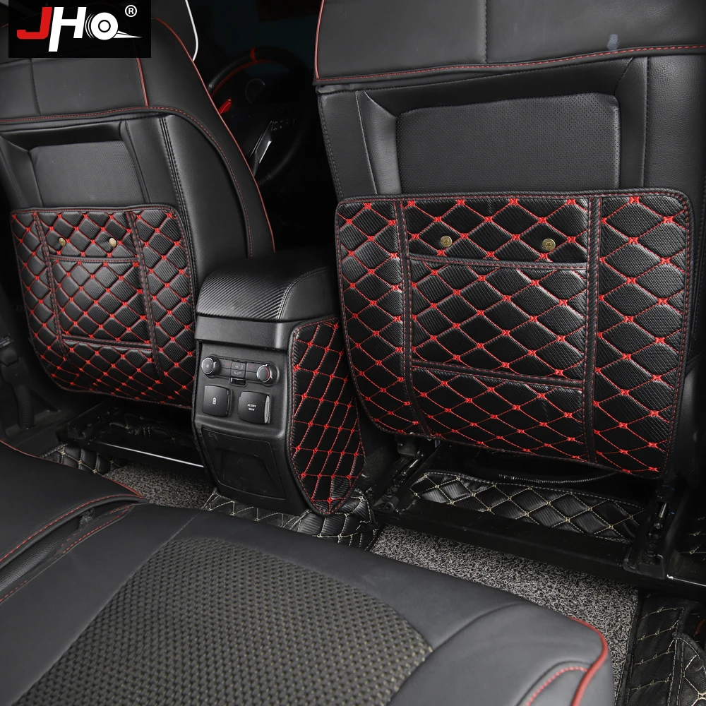 JHO Car Seat Back Armrest font b Box b font Anti Kick Mats For 2011 2018