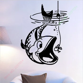 

New Wall stickers Home decor SIze:560mm*750mm PVC Vinyl paster Removable Art Mural cartoon child Fish