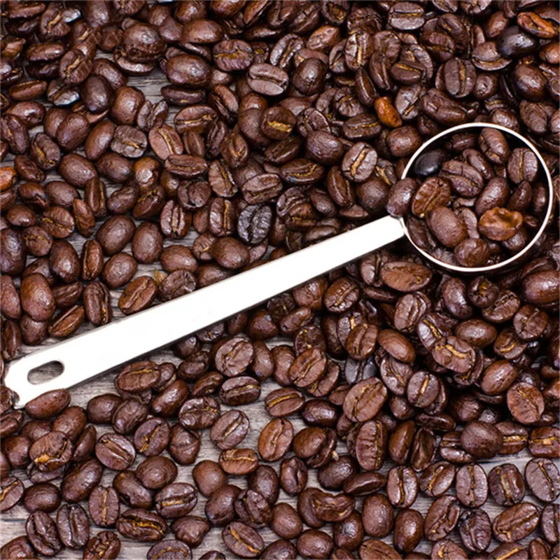 

Stainless Steel Measuring Spoon Coffee Scoop Tablespoon Long Handled Spoon Measuring Kitchen Coffee Tea