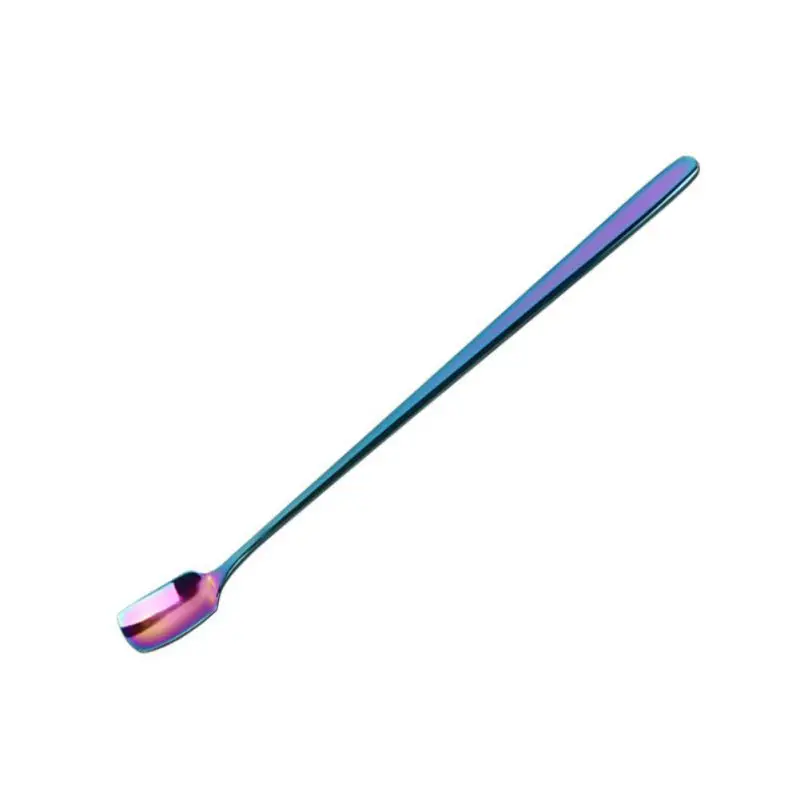 

Outdoor EDC Colorful Stainless Steel Spoon Long Handle Spoons Flatware Coffee Drinking Tools Gadget Spoon