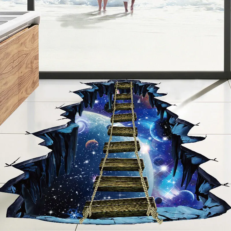 Галактика Звездный мост домашний декор обои 3D стикер на стену съемные наклейки для гостиной пол для дропшиппинг