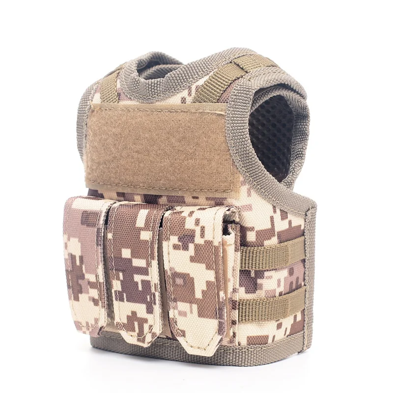 SM Полезная Военная мини миниатюрная жилетка Molle Личная бутылка набор напитков регулируемый плечевой ремень напиток тактический Чехол для пивной бутылки - Цвет: SM