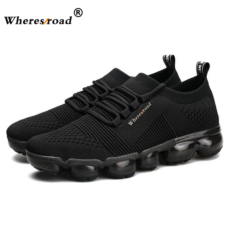 Black grey 44 Air Max Chaussures Sneaker red Haute Confortable Taille Léger Hommes Qualité Casual Mode 2018 Whereroad Neuf De Gris Mesh Super f76bgYvy