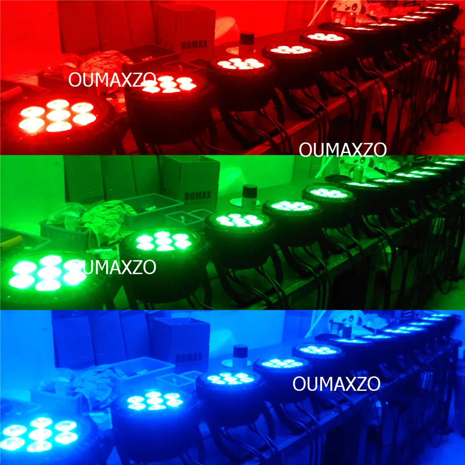 Conduziu a Luz do Palco Rgbaw plus uv Rgbwa plus uv w ao ar 6in1 6 Pçs e lote Slimpro 7 18 Livre Par 64 à Prova d' Água Luz Par 6in1 7 12 w à Prova d' Água 23 w Ao Ar Livre conduziu a luz