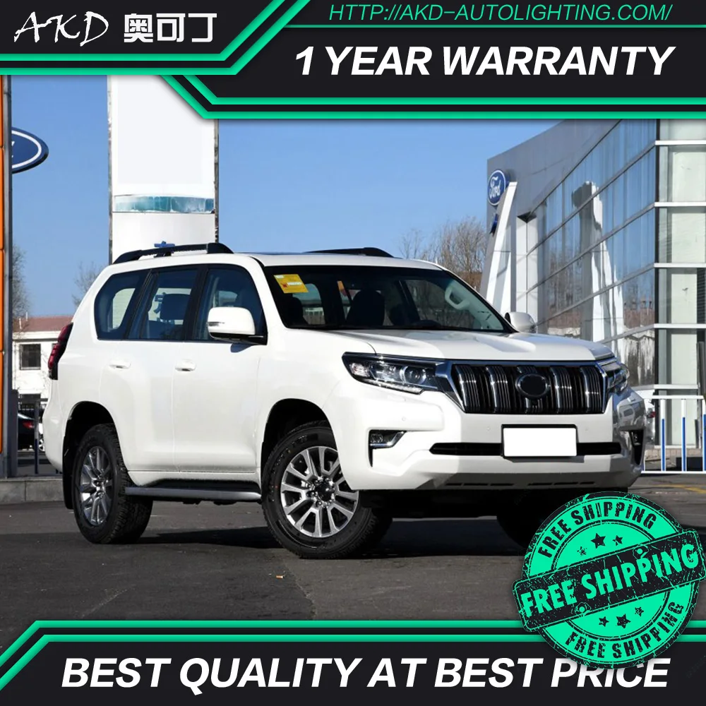 АКД Тюнинг автомобилей фара для Toyota Lander Cruiser Prado фары светодио дный DRL ходовые огни би-ксенон луч Противотуманные фары ангельские глазки