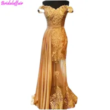 Золотые кружевные вечерние платья с блестящими кристаллами, сексуальные иллюзионные Длинные вечерние платья с открытыми плечами, вечерние платья, халат de soiree longue