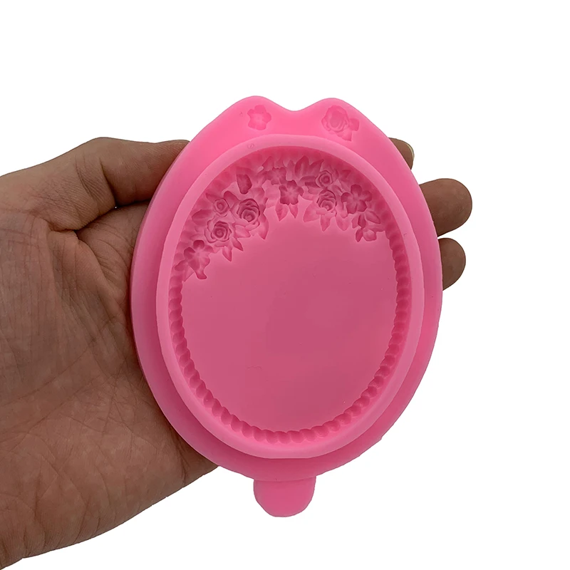 

Sugarcraft 1PC Kitchen DIY Tools Silicone Cake Molds Retro Frame Fondant Cake Chocolate Mold Easy Demoulding Pastry Baking Pan