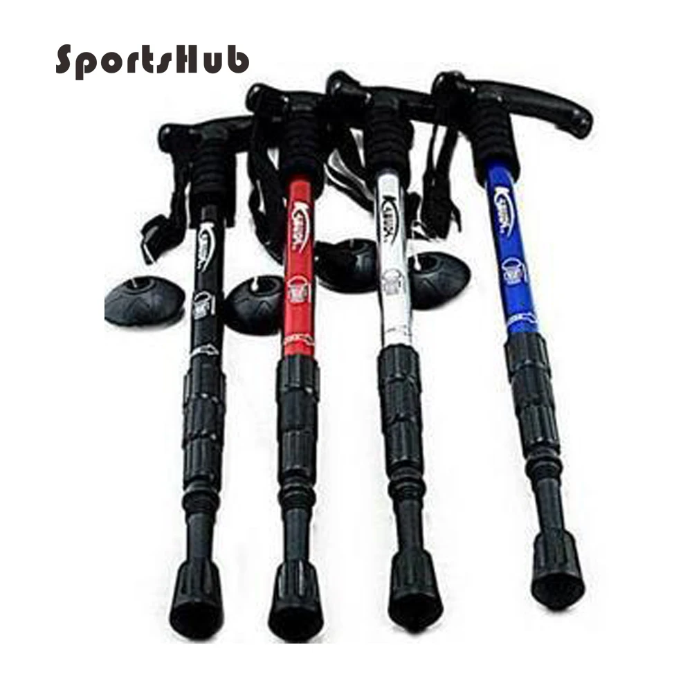 SPORTSHUB 50 110CM Aluminum alloy Straight Retractable Hiking Stick