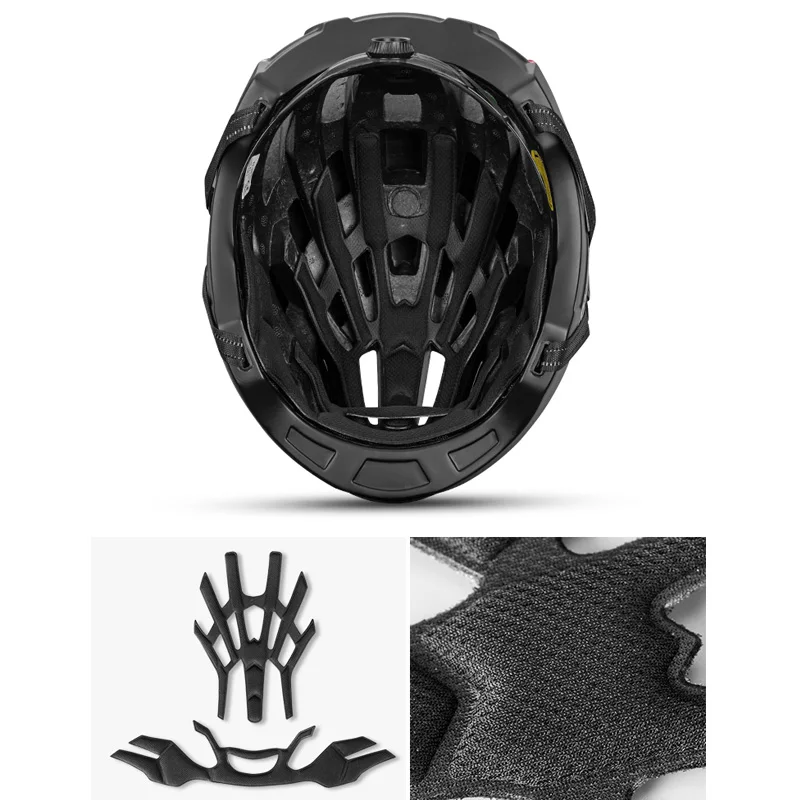 ROCKBROS Cycling Helmet EPS Reflective Bike Helmet 3 in 1 MTB Road Bicycle Men's Safety Light Helmet Integrally-Molded Pneumatic
