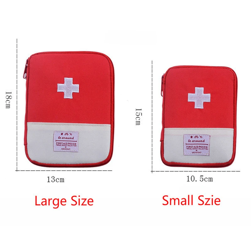 Mini Outdoor First Aid Kit Bag Portable Travel Medicine Package Emergency Kit Bags Small Medicine Divider Storage Organizer