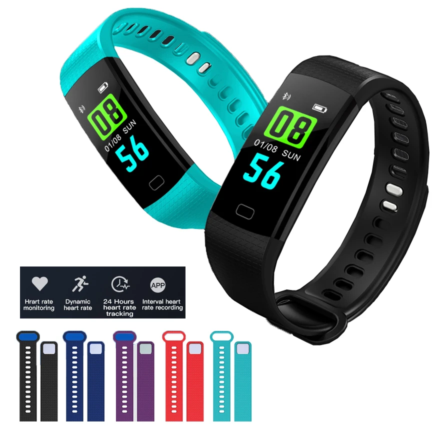 

Color Screen Smart Wristband Message Fitness Tracker IP67 Waterproof Blood Pressure Heart Rate Monitor Smart Bracelet Band