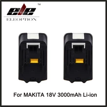 Eleoption 2 x BL1830 18 V 18 Вольт литий-ионный аккумулятор Батарея для Makita 3.0Ah 3000 мА/ч, LXT батареи