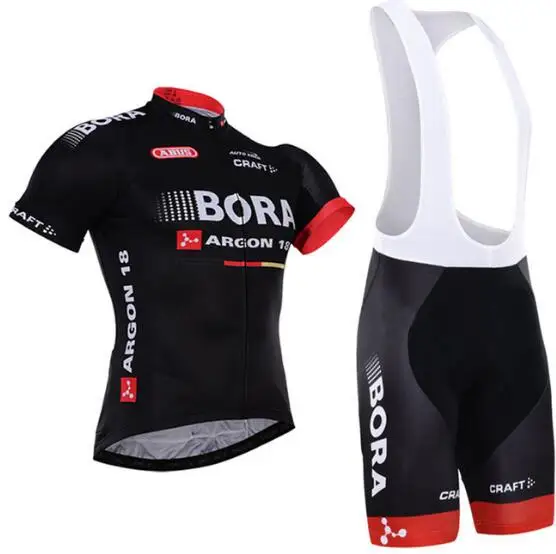 Goede New 2017 team BORA cycling jersey bike shorts set Ropa Ciclismo quick dry mens pro cycling wear bicycle Maillot Culotte