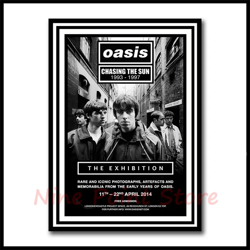 Oasis rock music бумажные постеры для бара кафе гостиной столовой декоративные картины без рамы