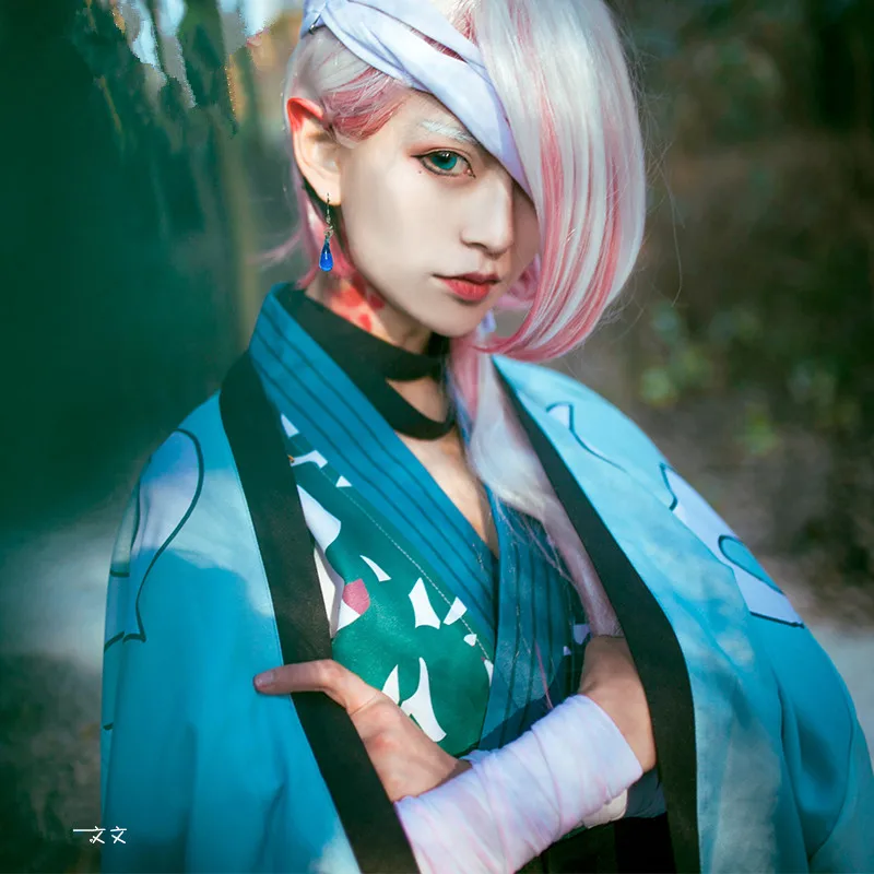 Аниме! Onmyoji Ichimoku Ren кимоно униформа в японском стиле карнавальный костюм для