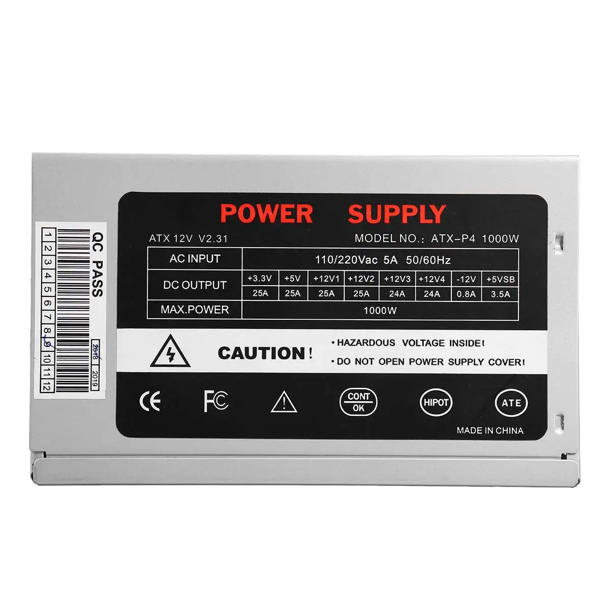 1000W 110~ 220V 20+ 4PIN источник питания для SATA Inter& AMD Dual ATX PFC PC Компьютерная Шахтерская машина