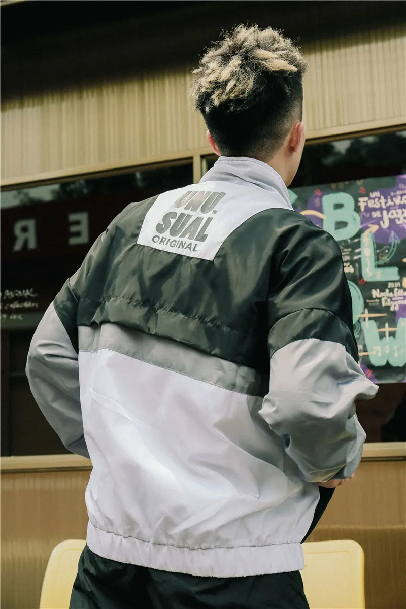 Color Block Patchwork Windbreaker Jackets 6