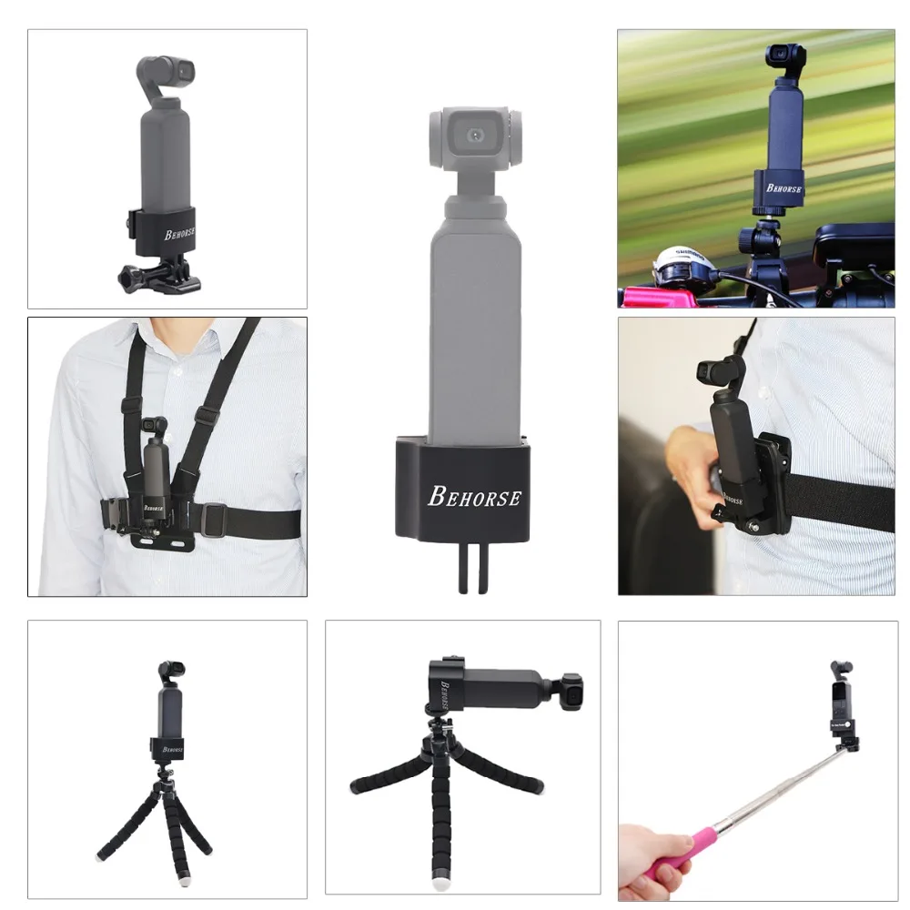 

New OSMO Pocket Adapter BASE MOUNT Accessories DJI OSMO Pocket Tripod Selfie Stick Holder Action Camera Mounting for