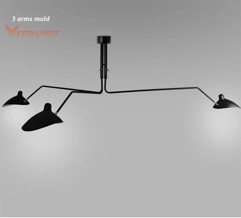 

Nordic Iron Ceiling light Retro industrial Iron Ceiling light living room creative artistic Ceiling lamp AC110-240V
