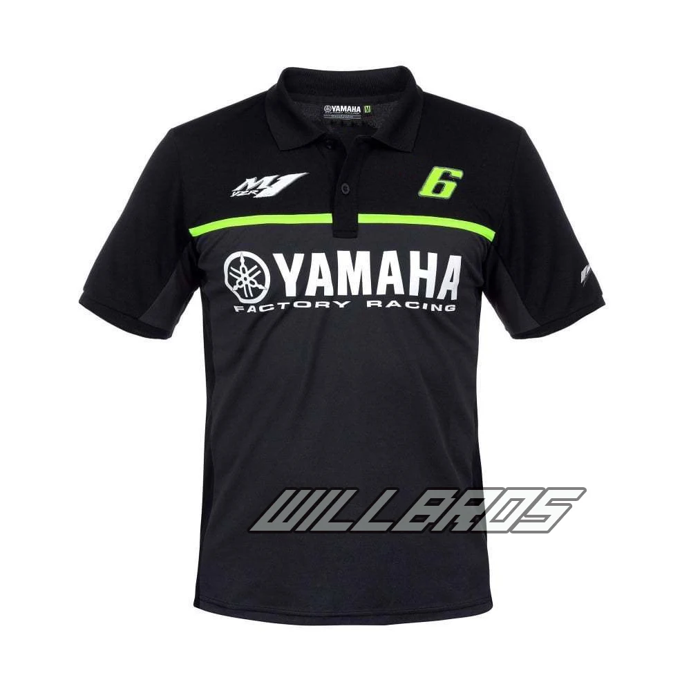 

Summer cycling racing short T Moto GP for Yamaha Team Polo Shirt MENS The Doctor Black Cotton T-shirt Race track top