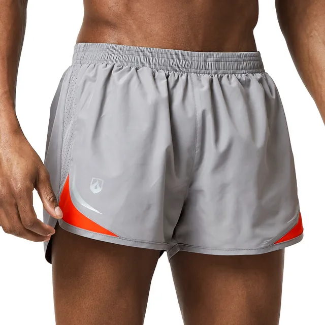 M 4XL Sports Men Running Shorts Breathable Quick Dry Black Gray Fitness