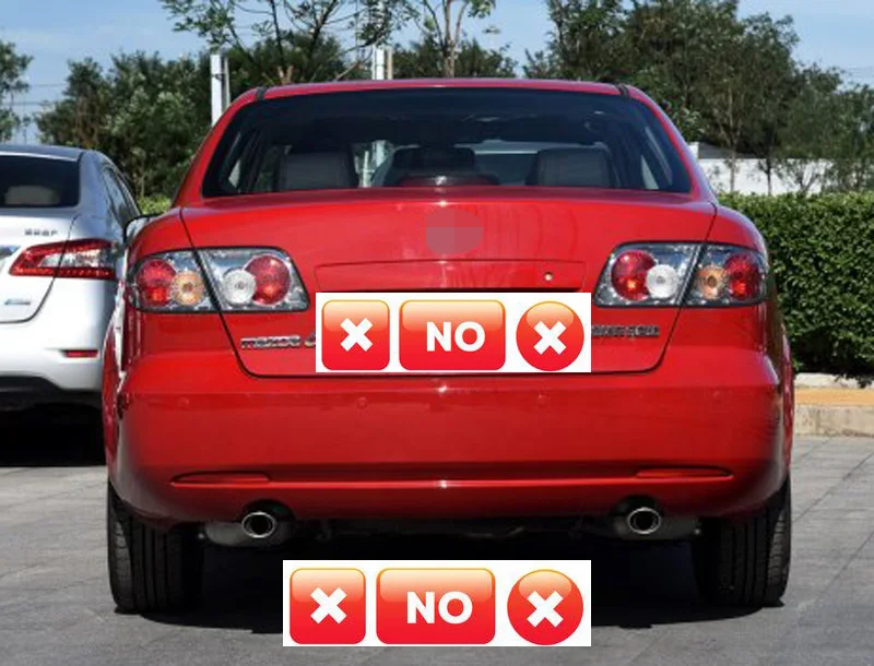 Наконечник выхлопной трубы глушитель для mazda 6 gg 2003 2005 2006 2007 2008 аксессуары 1 шт