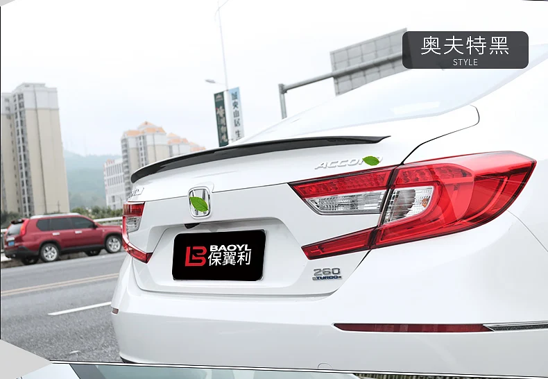Для Honda спойлер для аccord 10Th автомобильный хвост декоративное крыло высокого качества ABS пластиковый Неокрашенный задний праймер спойлер багажника