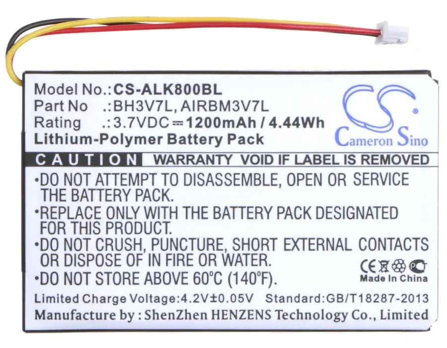 Аккумулятор Cameron Sino 1200 мАч AIRBM3V7L BH3V7L для Autec Air A4 A6 A8|Цифровые аккумуляторы| |