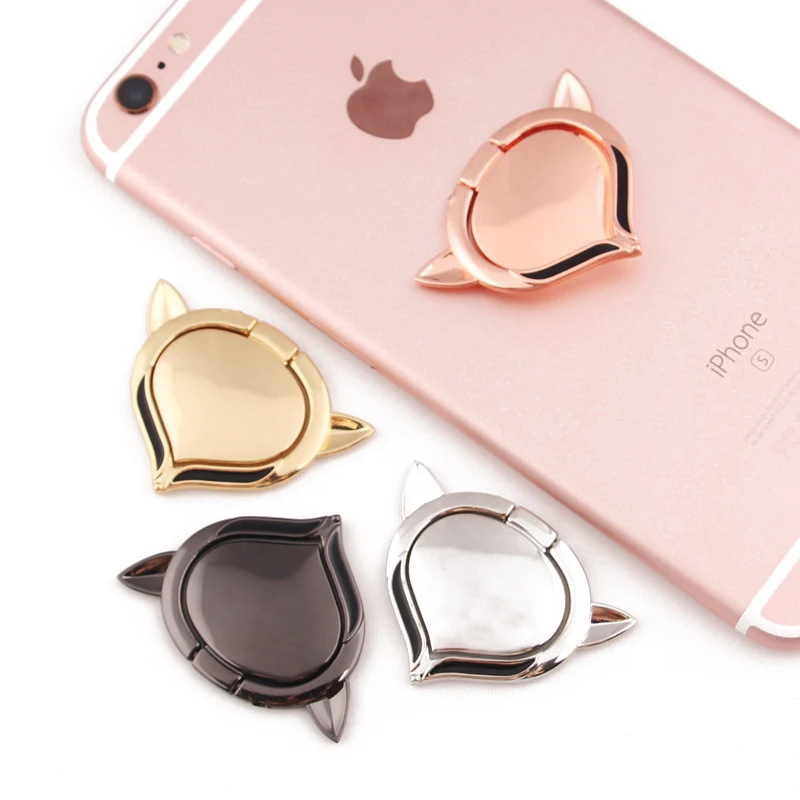 General Phone finger ring holder 360 Degree Fox Metal stand for Smartphone Tablet Samsung Xiaomi iPhone X 7 6 55 5S plus