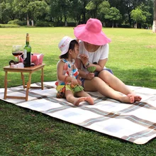 1x170*130 см кашемировый коврик для пикника Водонепроницаемый складной Алюминий пленка палатка коврик пляжные туристический коврик одеяло подушки