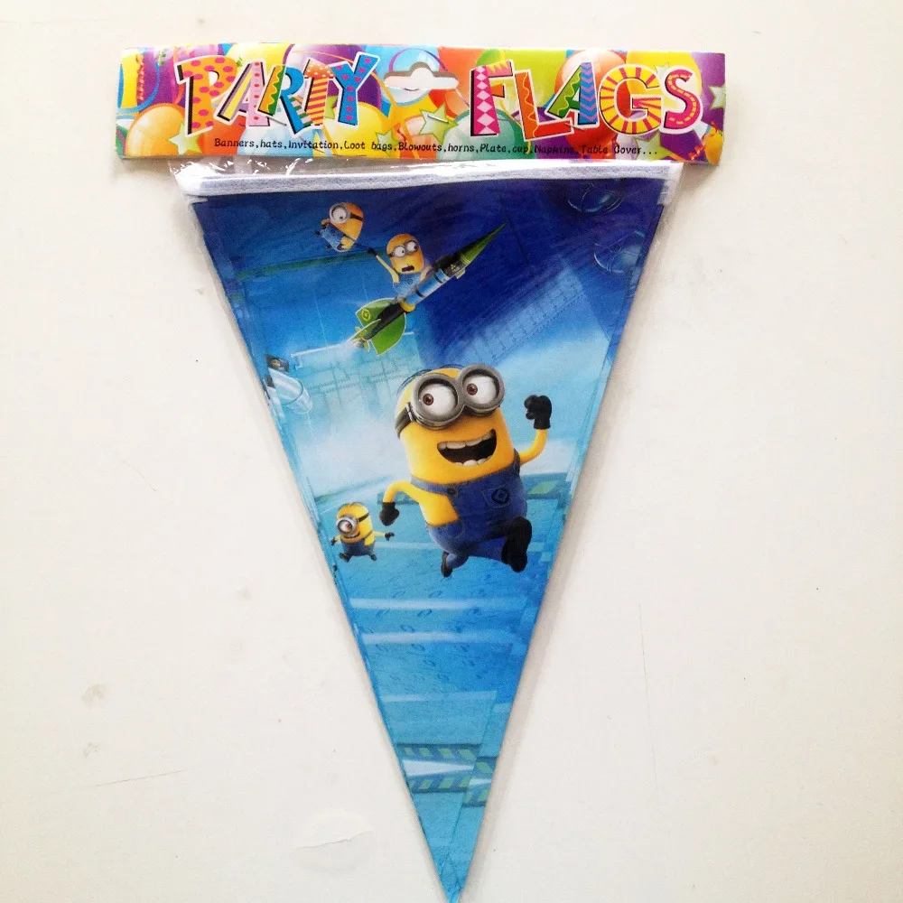 2-5m-set-Minions-Banner-And-Flag-Cartoon-Theme-Party-For-Kids-Happy-Birthday-Decoration-Theme