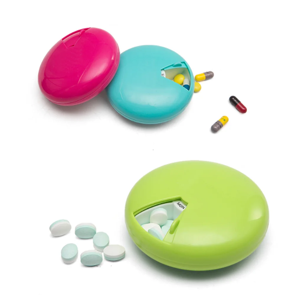 

Storage Organizer Box 7 Days Rotate Container Weekly Rotating Drug Organizer Medicine Box Pills Dispenser Pill Case 9*9cm