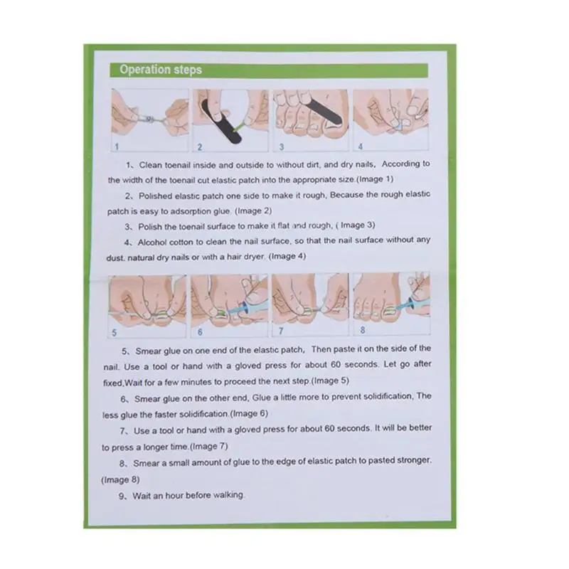 Nail Correction Tools Ingrown Toenail Paronychia Fixer Glue Nail Paster Kit
