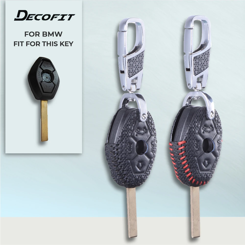 

Luxury quality Genuine Leather Key Cover for BMW X3 X5 Z3 Z4 3 5 7 E38 E39 E46 E83 M5 325i Remote key Case Chain Shell Keybag